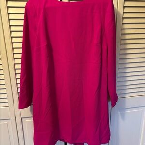Trina Turk Vibrant Pink Long Sleeve Dress